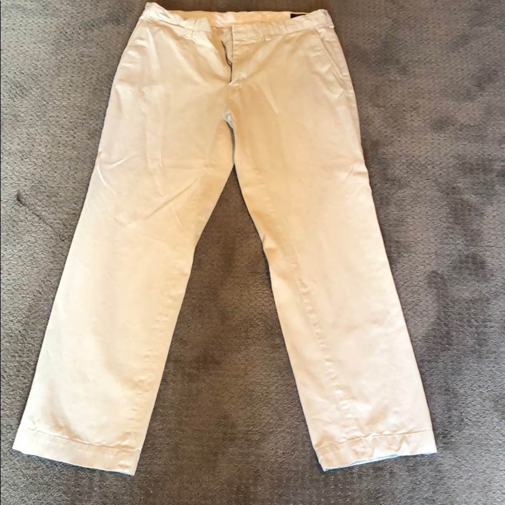100% cotton polo Ralph Lauren khaki pants 34/32